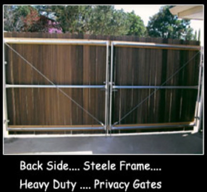 Steel Frame Privacy Gate