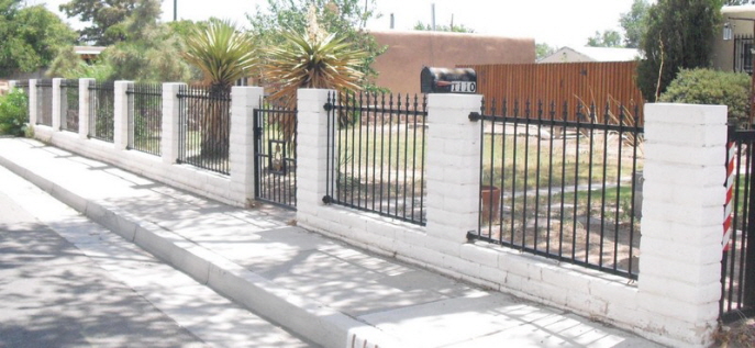 Decorative Brick and Wrought Iron - Large